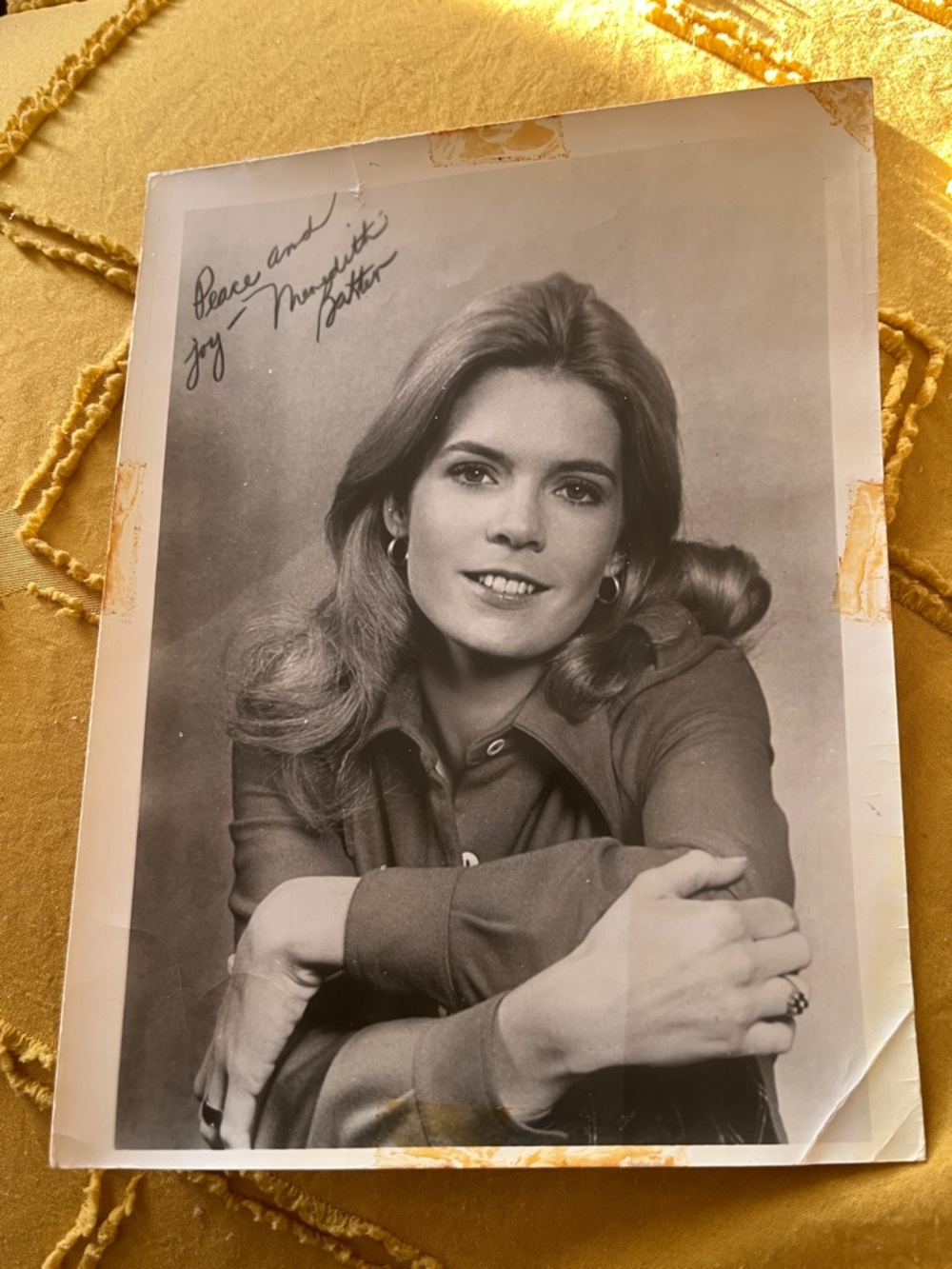 Vintage Signed Black & White Portrait of actress Meredith Baxter